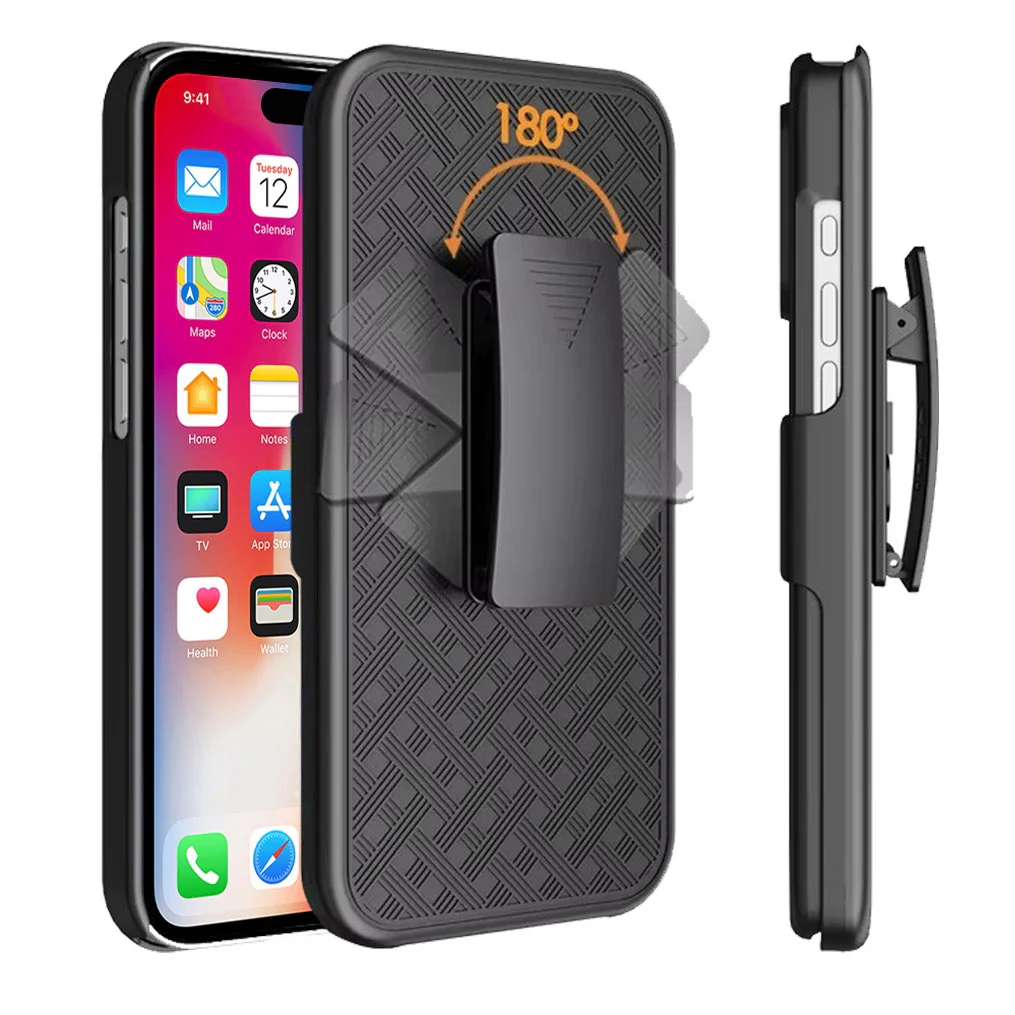 Case Belt Clip Holster Swivel Cover Kickstand Armor - ZDA83 - Image 3
