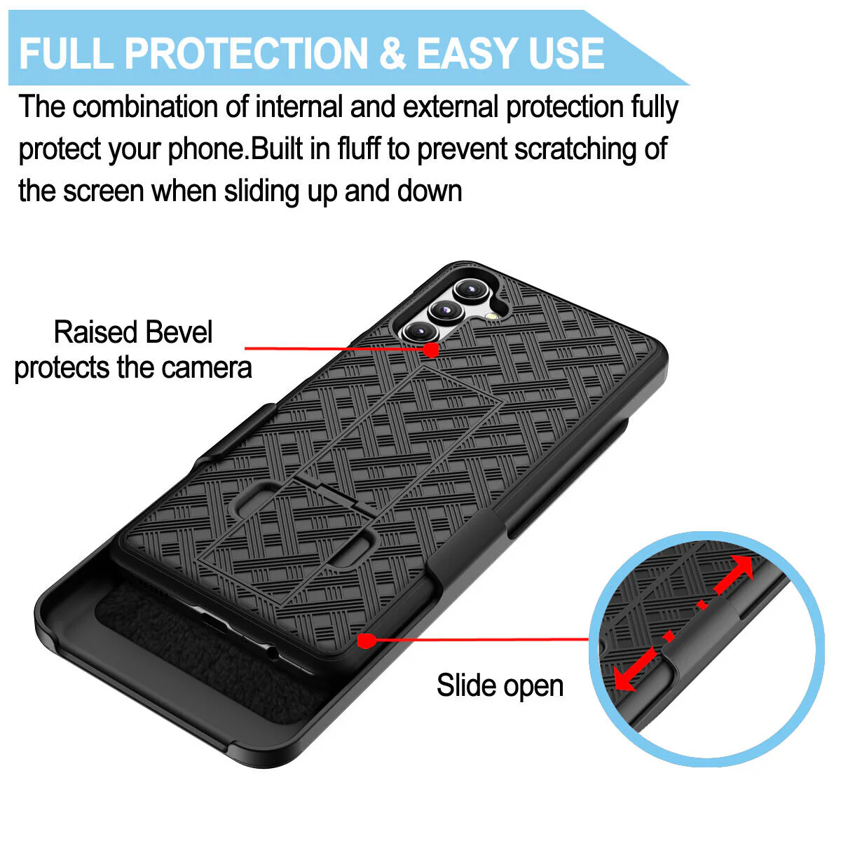Case Belt Clip Holster Swivel Cover Kickstand Armor - ZDE99 - Image 5