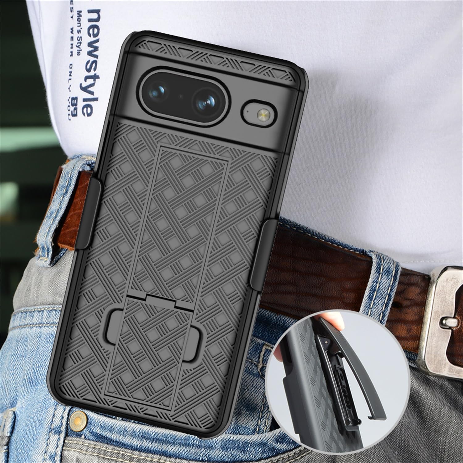 Case Belt Clip Holster Swivel Cover Kickstand Armor - ZDF66 - Image 5