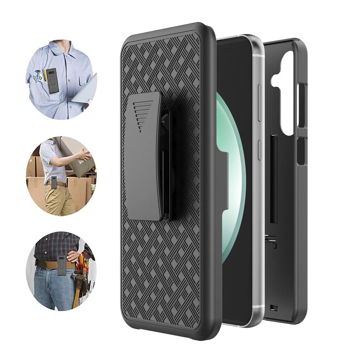 Case Belt Clip Holster Swivel Cover Kickstand Armor - ZDV93 - Image 9
