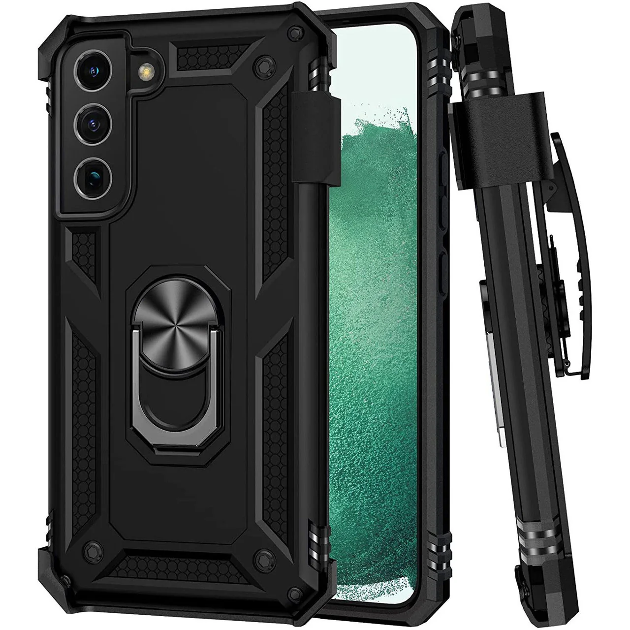 Case Belt Clip Holster Swivel Cover Kickstand Armor - ZDY91