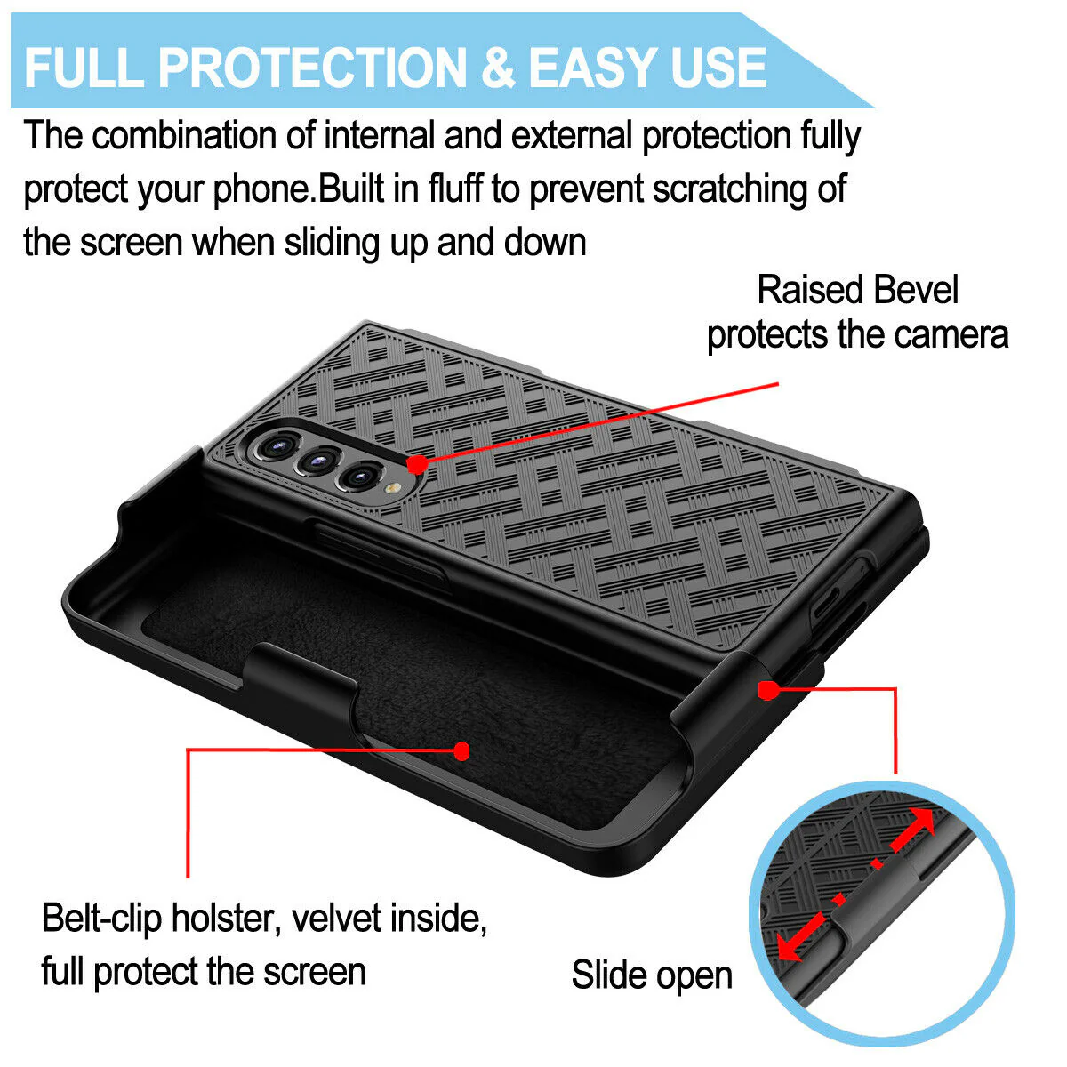 Case Belt Clip Holster Swivel Cover Kickstand Armor - ZDZ68 - Image 5