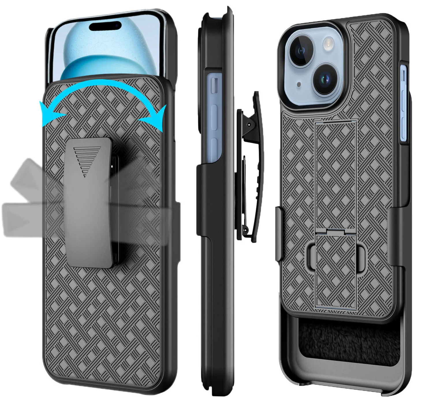 Case Belt Clip Holster Swivel Cover Kickstand Armor - ZDZ97 - Image 2