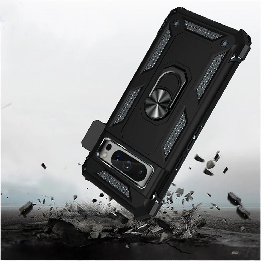 Case Belt Clip Holster Swivel Metal Ring Cover Kickstand Armor - ZDF78 - Image 4