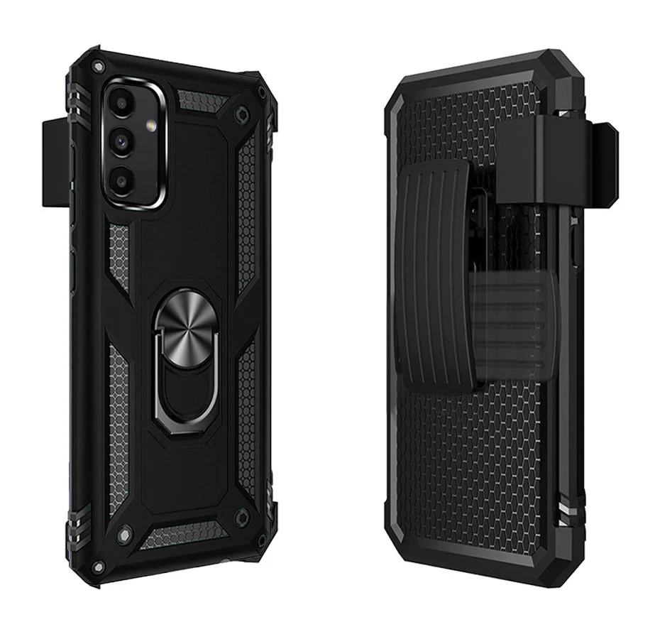 Case Belt Clip Holster Swivel Metal Ring Cover Kickstand Armor - ZDG59 - Image 3
