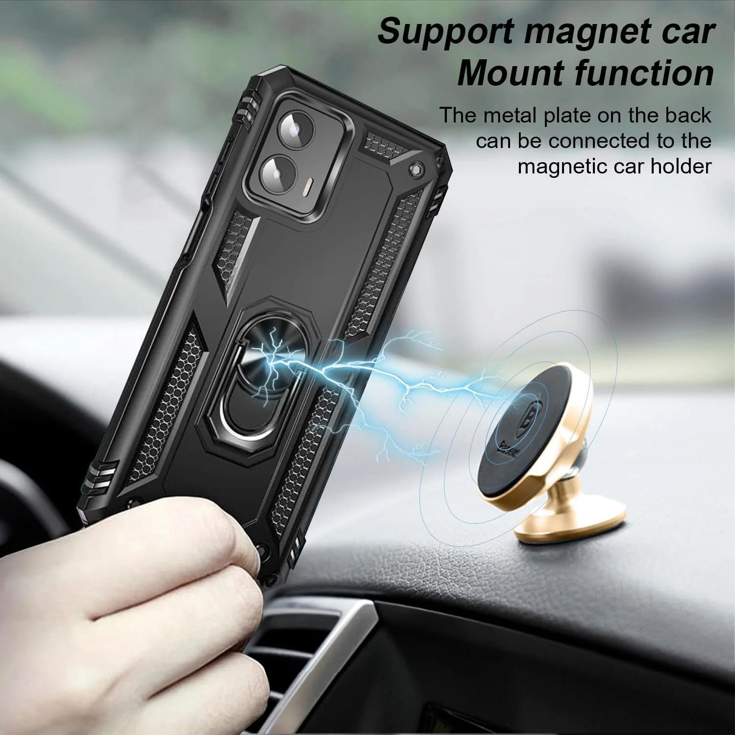 Case Belt Clip Holster Swivel Metal Ring Cover Kickstand Armor - ZDV72 - Image 6