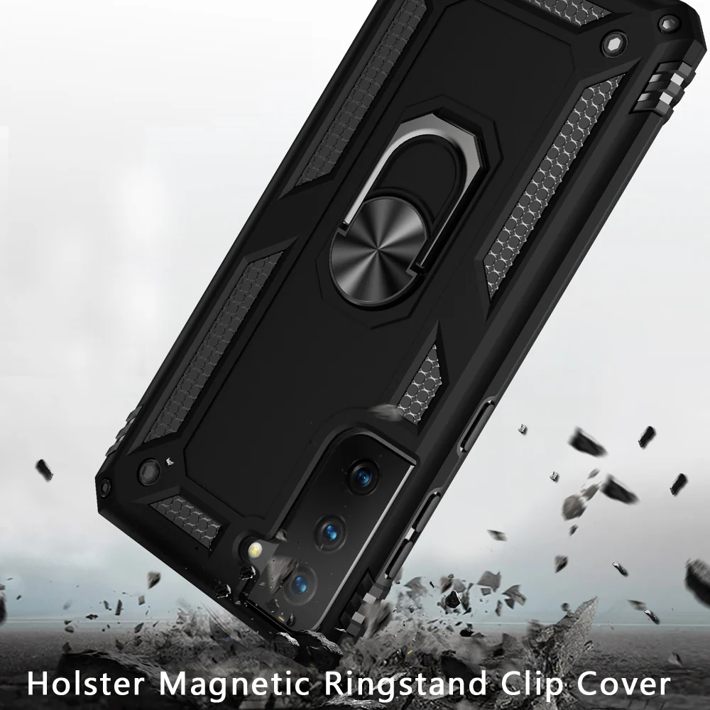 Case Belt Clip Holster Swivel Metal Ring Cover Kickstand Armor - ZDZ66 - Image 2