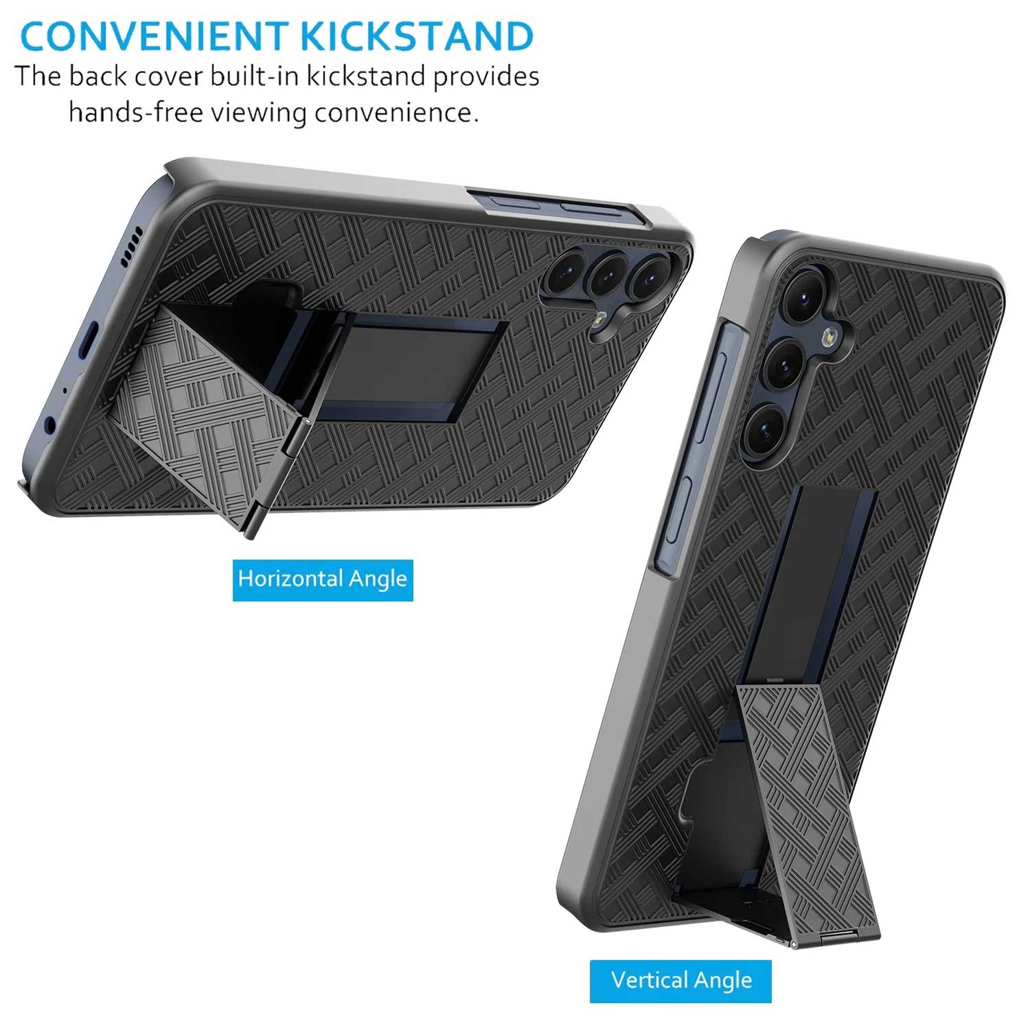 Case with Belt Clip Swivel Holster Combo Cover w Kickstand Armor Drop-Proof - ZDC34 - Image 3