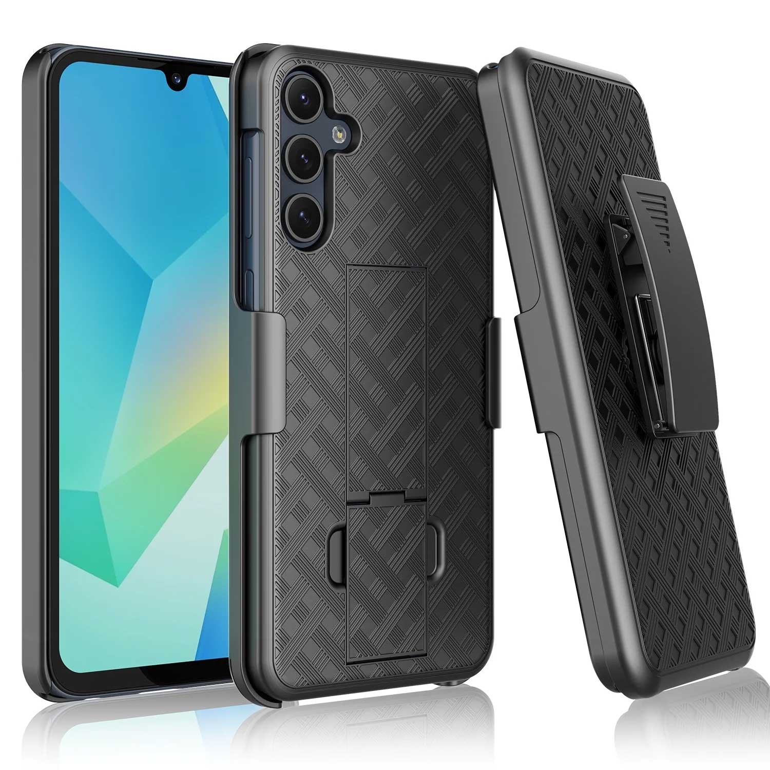 Case with Belt Clip Swivel Holster Combo Cover w Kickstand Armor Drop-Proof - ZDJ39