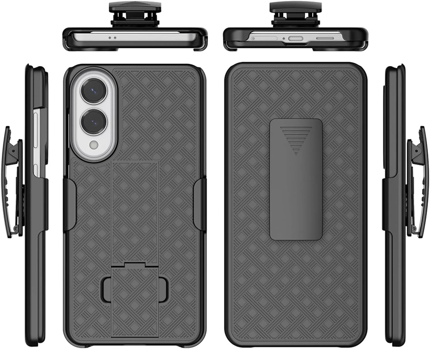 Case with Belt Clip Swivel Holster Combo Cover w Kickstand Drop-Proof Defender - ZDV98 - Image 2
