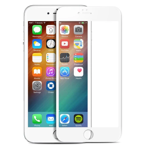 iPhone 7/8 Plus - Ceramics Screen Protector 3D Curved - Full Cover - Shutter Proof - White