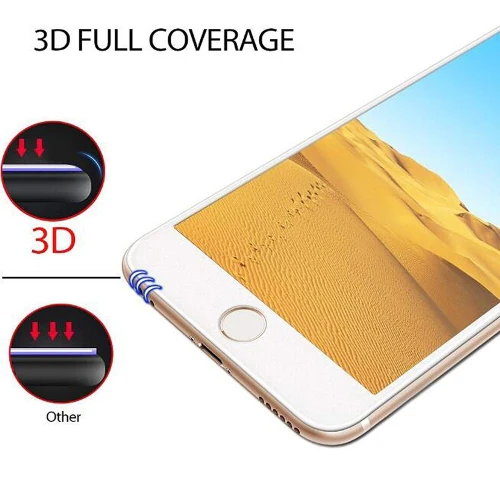 iPhone 7/8 Plus - Ceramics Screen Protector 3D Curved - Full Cover - Shutter Proof - White - Image 6