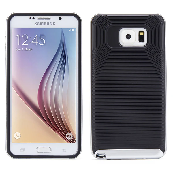 Hybrid Case Dual Layer Armor Defender Cover - Dropproof - Silver - Selna N79 - Image 2