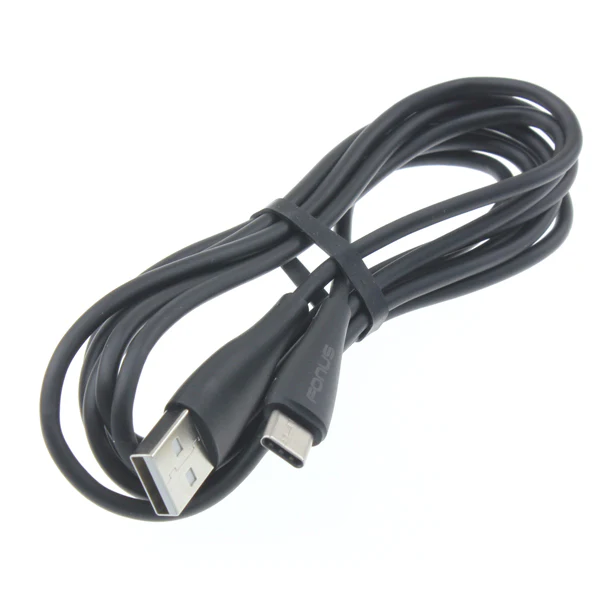 6ft USB-C Cable Charger Cord - TPE - Black - Fonus K90 - Image 4