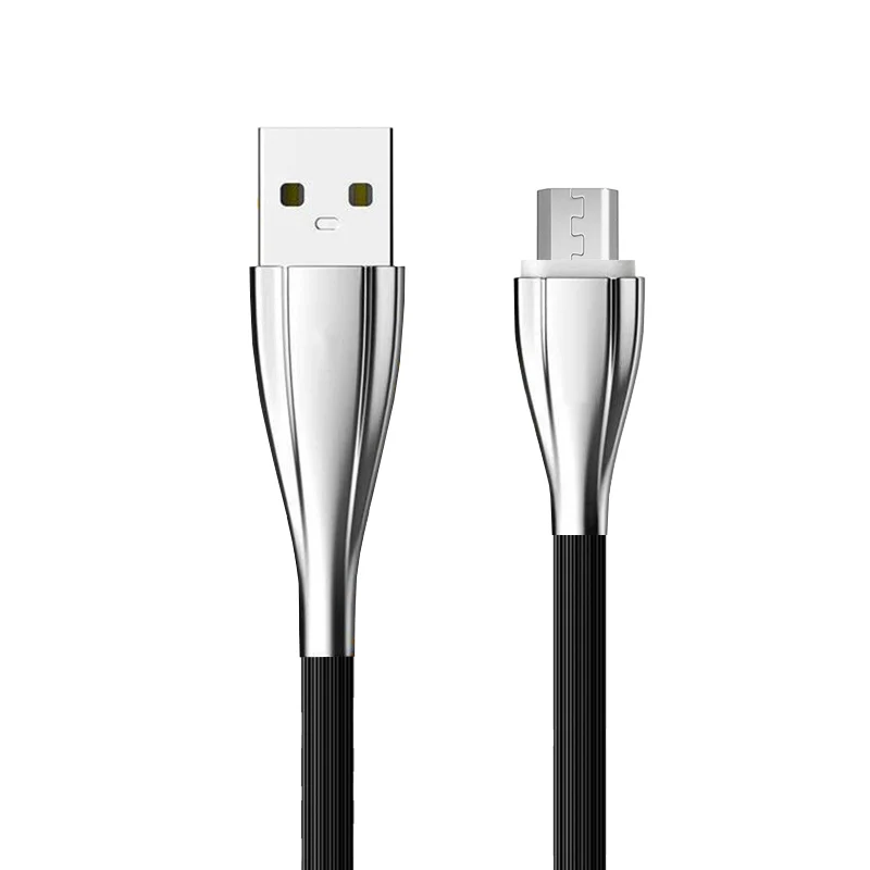 10ft Micro USB Cable Charger Cord - TPE - Black - Fonus R85 - Image 2