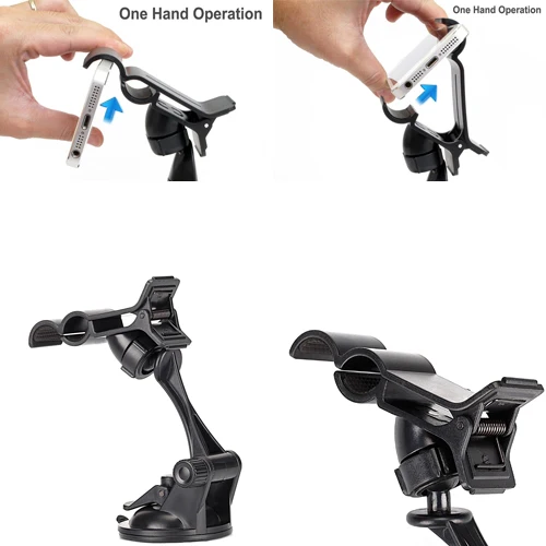 Car Mount Holder for Dash Windshield - Easy One Hand Operation - Fonus M86 - Image 6