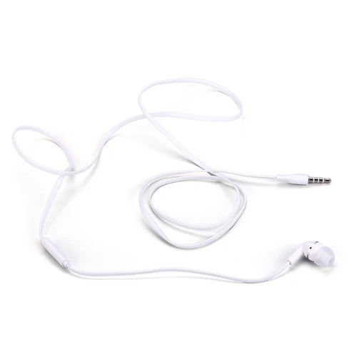 Mono Earphone 3.5mm Headphone - Flat - In-Ear - Single Earbud - White - Fonus F70 - Image 3