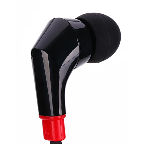 Mono Earphone 3.5mm Headphone - Flat - In-Ear - Single Earbud - Black - Fonus F47 - Image 6
