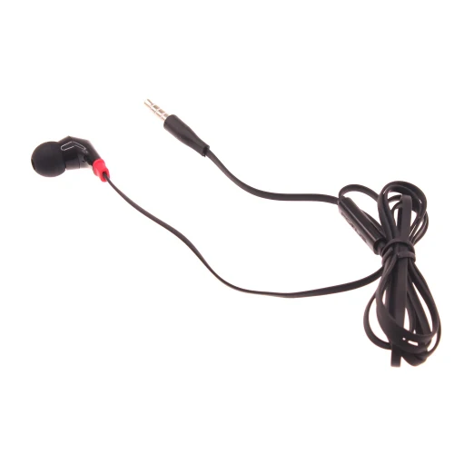 Mono Earphone 3.5mm Headphone - Flat - In-Ear - Single Earbud - Black - Fonus F47 - Image 7
