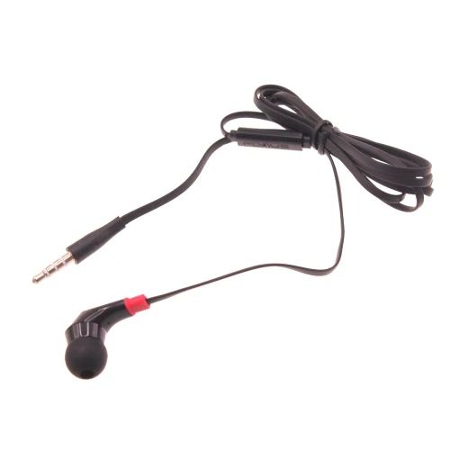 Mono Earphone 3.5mm Headphone - Flat - In-Ear - Single Earbud - Black - Fonus F47 - Image 8