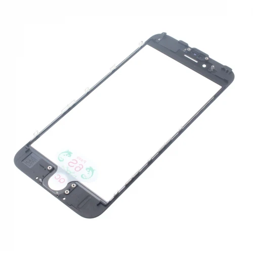 Outer Front Glass Lens Replacement with Bezel Frame for iPhone 6S - Black - L50 - Image 2