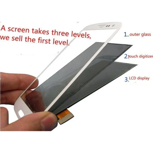 Outer Front Glass Lens Replacement with Bezel Frame for iPhone 6S - White - L51 - Image 4