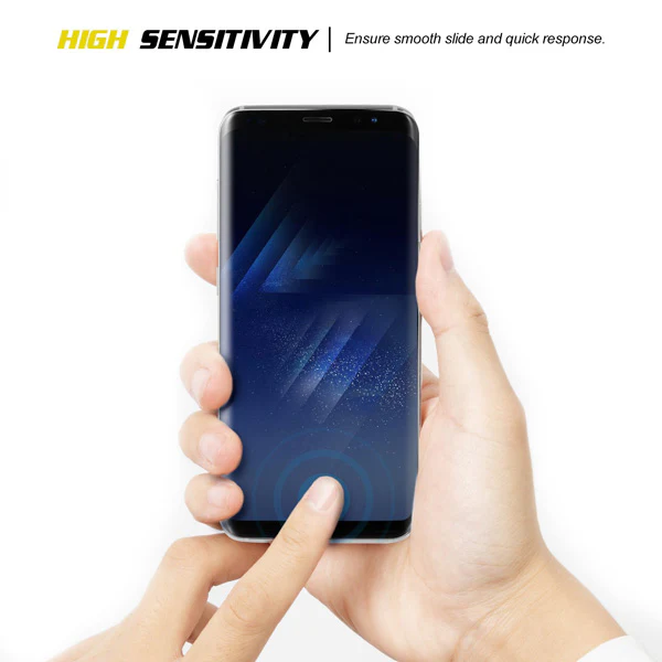 Samsung Galaxy S8 Plus - Tempered Glass Screen Protector - HD Clear - Curved - Full Cover - Image 4