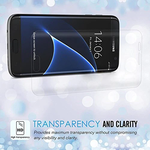 Samsung Galaxy S7 Edge - Screen Protector Silicone TPU Film - Curved - Full Cover - HD Clear - Image 4