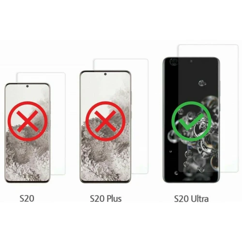 Samsung Galaxy S20 Ultra - Tempered Glass Screen Protector - 3D Curved - Full Cover - Fingerprint Unlock - Image 2