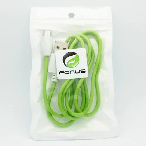 3ft Micro USB Cable Charger Cord - TPE - Green - Fonus B06 - Image 2