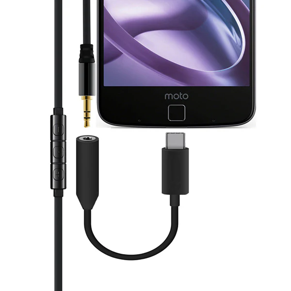Wired Headphones Hi-Fi Sound Earphones - USB-C Adapter - Black - Fonus P10 - Image 5