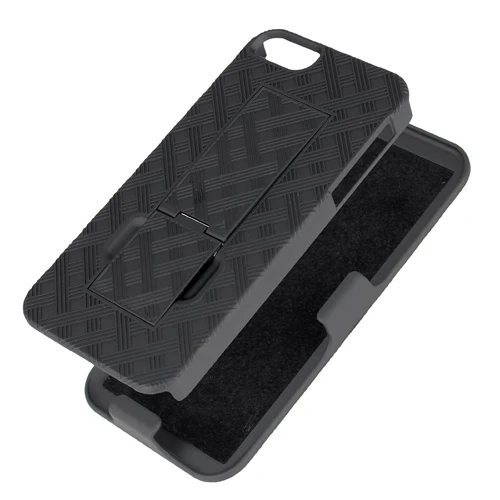 Case Holster Combo Swivel Belt Clip - Dropproof - Kickstand - Black - Fonus B21 - Image 4