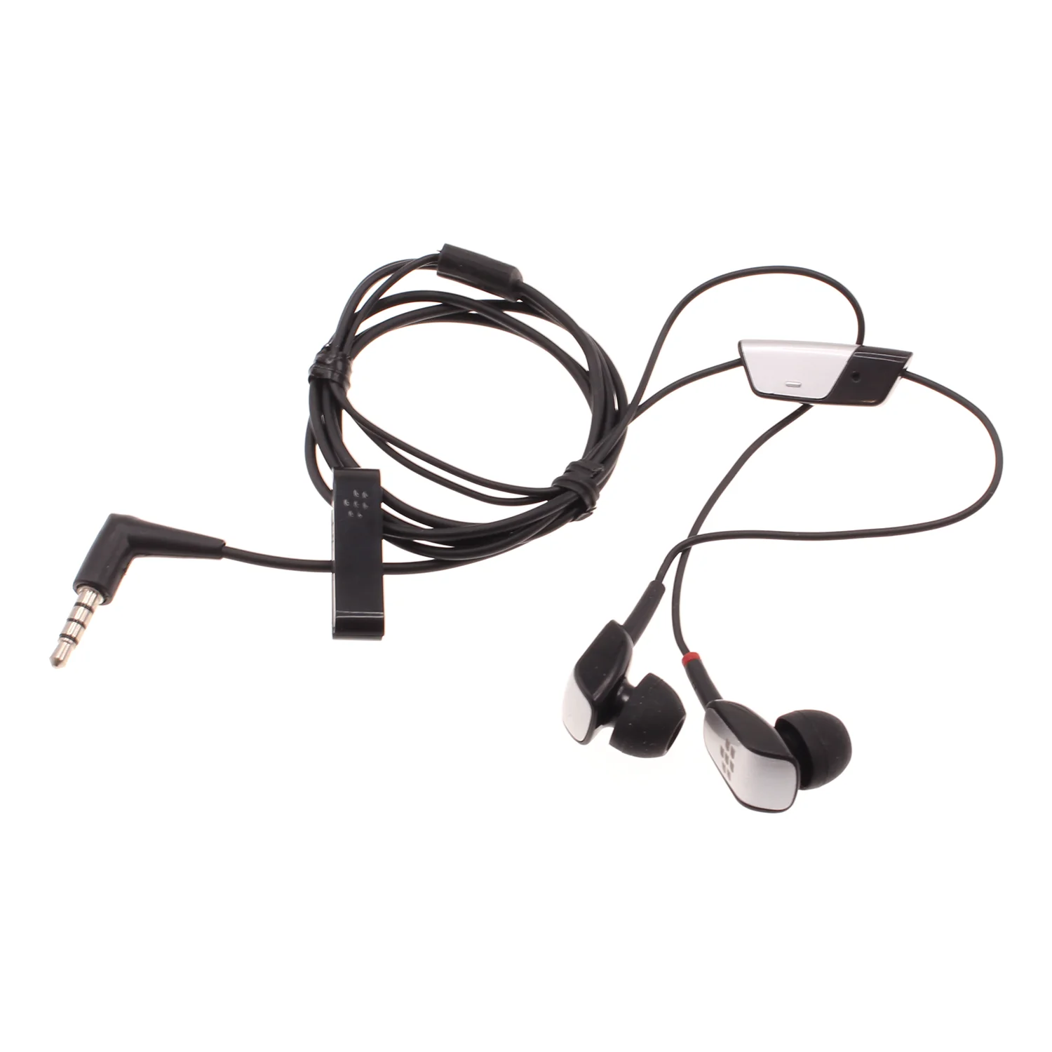 Blackberry Original Earphones 3.5mm Headphones Wired Earbuds - In-Ear - HDW-15766-005 - Silver
