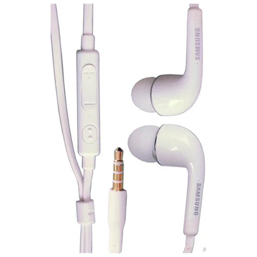 Samsung Original Earphones 3.5mm Headphones Wired Earbuds - EO-HS3303WE - White - Image 3