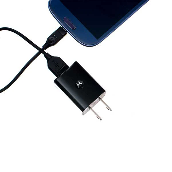 Motorola OEM 2-Port Home Wall Charger - Micro USB Cable - Image 5