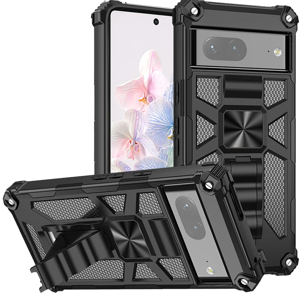 Hybrid Case Cover Metal For Magnet Kickstand Shockproof Armor - ZDY38