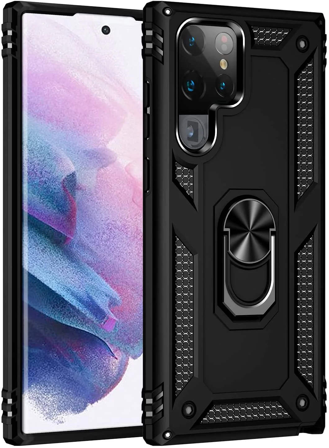 Hybrid Case Cover Metal Ring Kickstand Shockproof Armor - ZDZ02