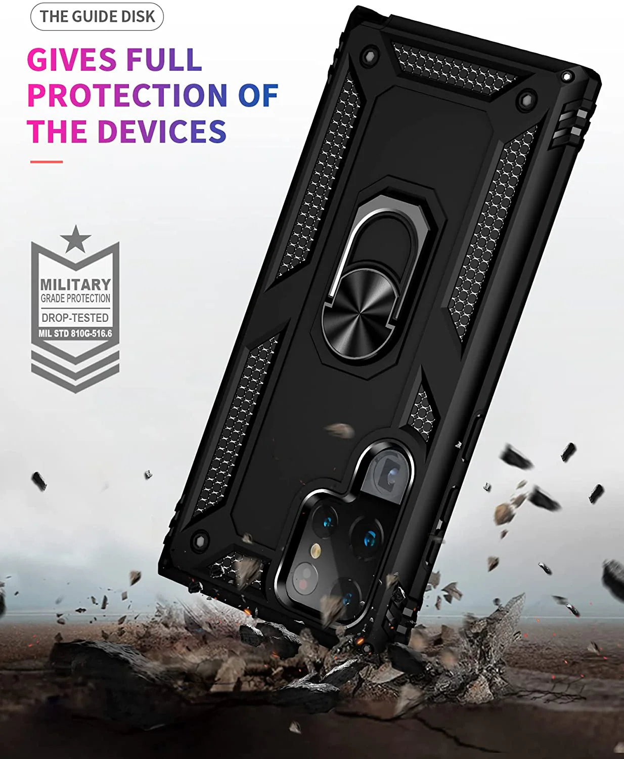 Hybrid Case Cover Metal Ring Kickstand Shockproof Armor - ZDZ02 - Image 4