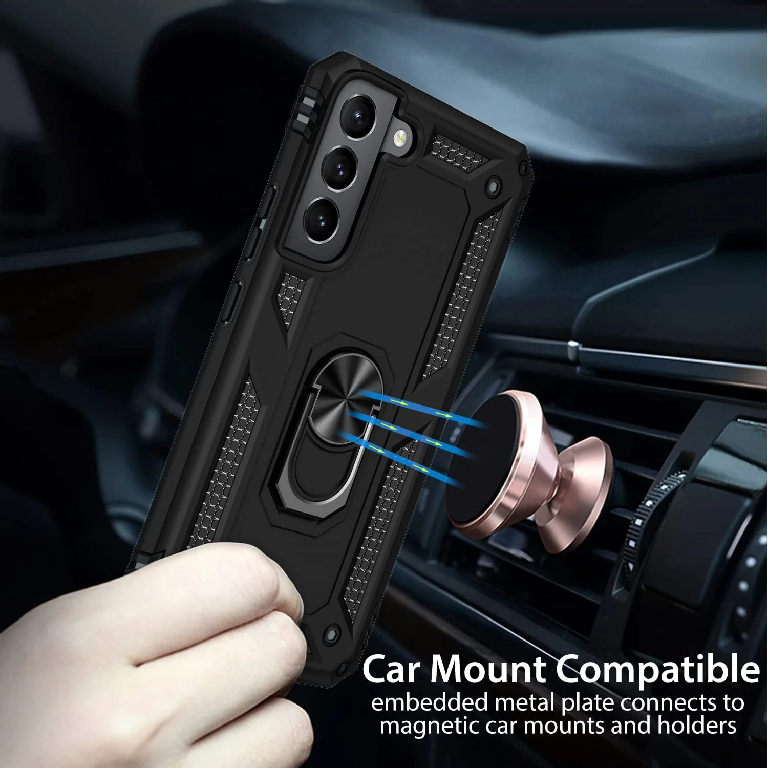Hybrid Case Cover Metal Ring Kickstand Shockproof Armor - ZDZ03 - Image 5