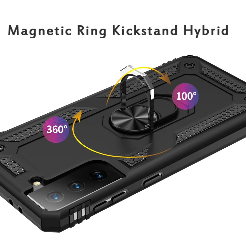 Hybrid Case Cover Metal Ring Kickstand Shockproof Armor - ZDZ03 - Image 8