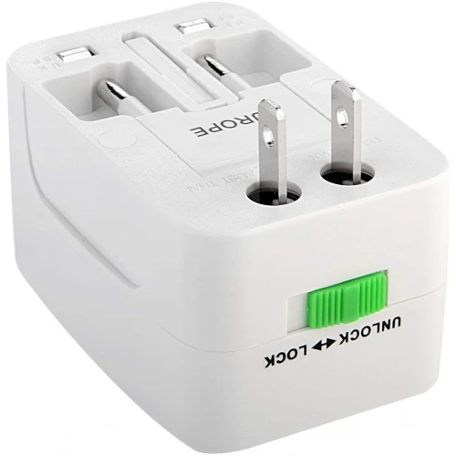 International World Travel Charger Adapter Plug 2-Port USB - M08 - Image 5