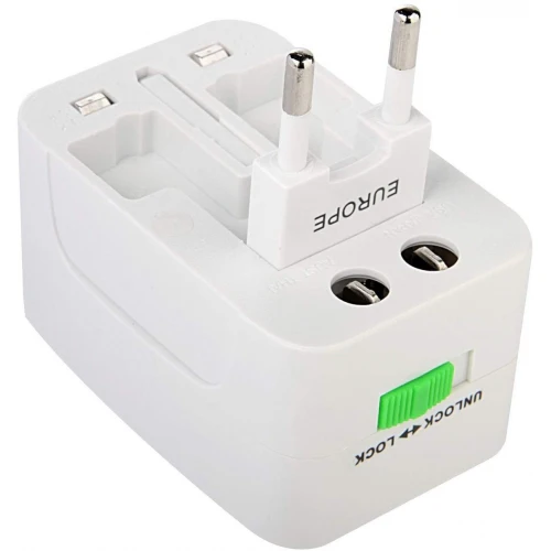 International World Travel Charger Adapter Plug 2-Port USB - M08 - Image 7