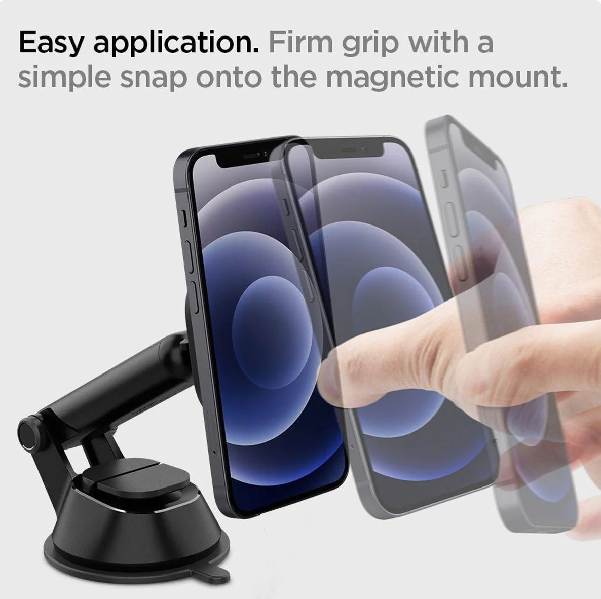Magnetic Car Mount Phone Holder For Dash Windshield Telescopic MagSafe Compatible Strong Grip - ZDY43 - Image 3