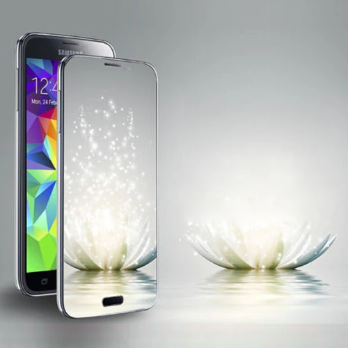 Samsung Galaxy S5 - Mirror Screen Protector Silicone TPU Film - Full Cover - Image 5