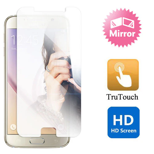 Samsung Galaxy S6 - Mirror Screen Protector Silicone TPU Film - Not Full Cover - Image 3