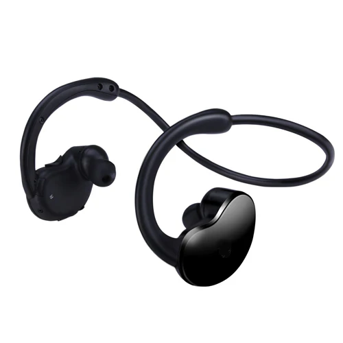 Neckband Over the Ear Sports Wireless Earphones Waterproof - Black - D15 - Image 2