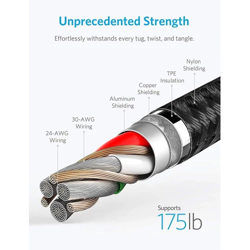 6ft USB Cable Orange MicroUSB Charger Cord Power Wire - Image 2