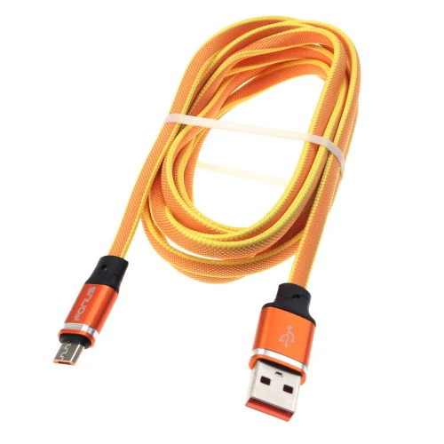 6ft USB Cable Orange MicroUSB Charger Cord Power Wire - Image 5