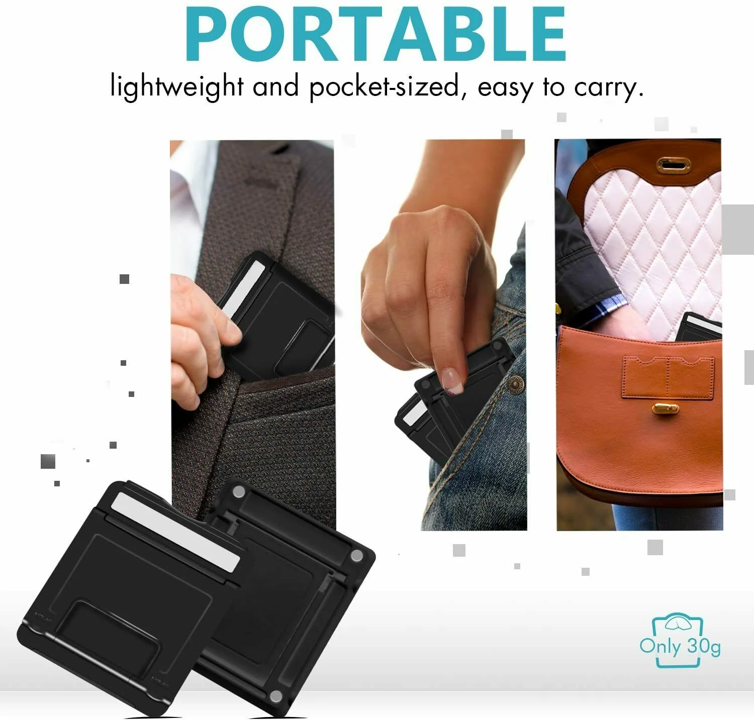Pink Stand Fold-up Holder Travel Desktop Cradle - ZDZ42 - Image 4