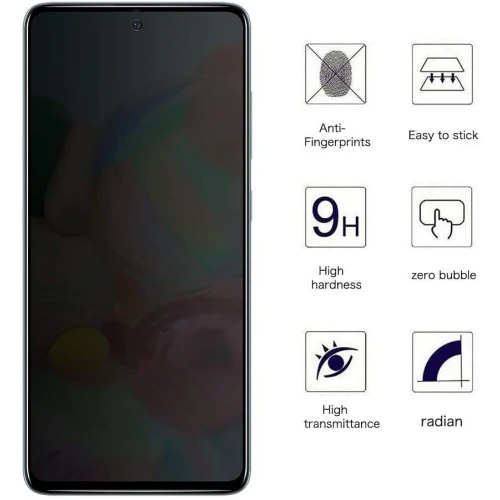 Privacy Screen Protector Tempered Glass Anti-Spy Anti-Peep 3D Edge Curved - ZDS85 - Image 3